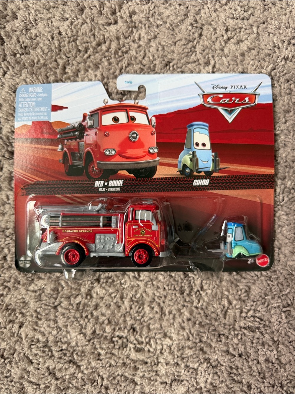 Disney Cars Red and Guido Die-Cast Metal Vehicle 2-Pack 2026